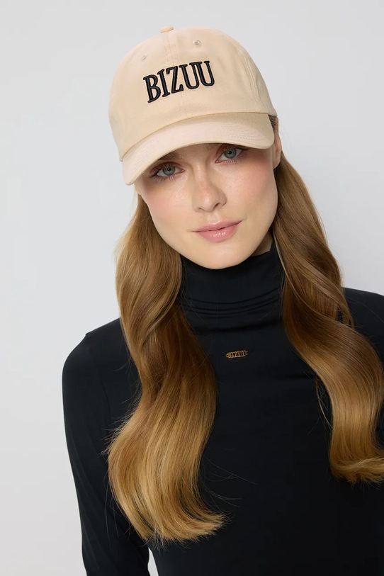 Бавовняна бейсболка Bizuu ZANE ZANE.KREMOWE