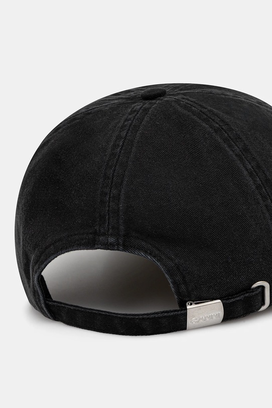 Аксесоари Памучна шапка с козирка GANNI Cap Hat A6300 черен