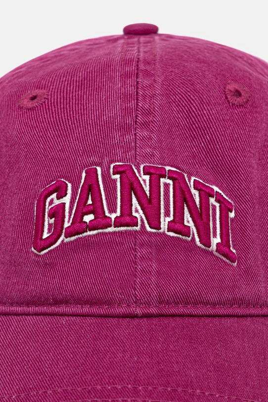Джинсовая кепка GANNI Cap Hat A6564 розовый SS25