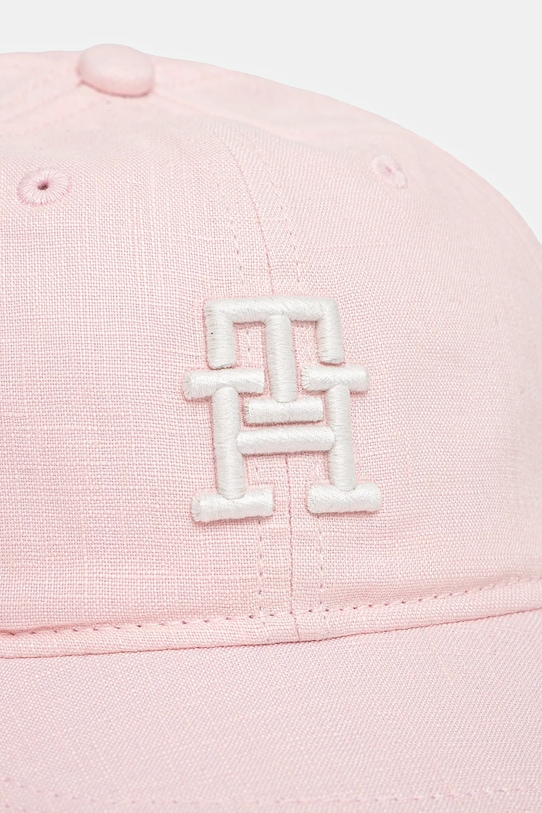 Детская хлопковая кепка Tommy Hilfiger AU0AU01954.G.PPYA розовый SS25
