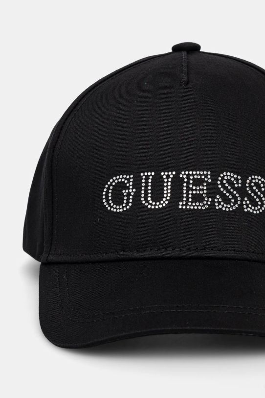 Pamučna kapa sa šiltom za bebe Guess J5RZ40.WO08O.PPYA crna SS25