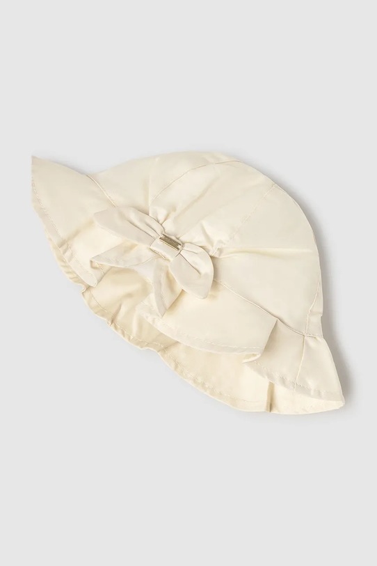 Mayoral kapelusz bawełniany dziecięcy 10879.4J.Baby.PPYA beżowy SS25