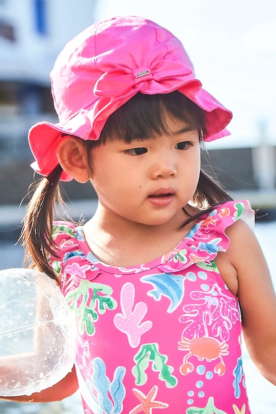 Dětský bavlněný klobouk Mayoral bavlna růžová 10879.4J.Baby.PPYA