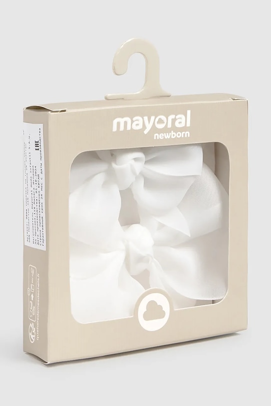 DÍVKA Dětská čelenka do vlasů Mayoral Newborn 9888.2J.Newborn.PPYH bílá