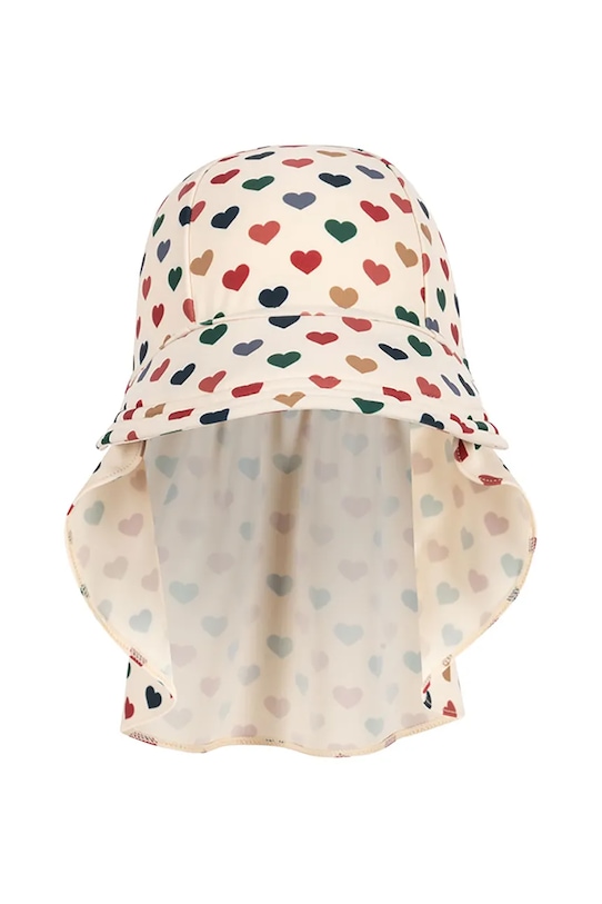 Konges Sløjd șapcă de baseball pentru copii MANUCA FRILL SUN HAT GRS KS102512 bej SS25