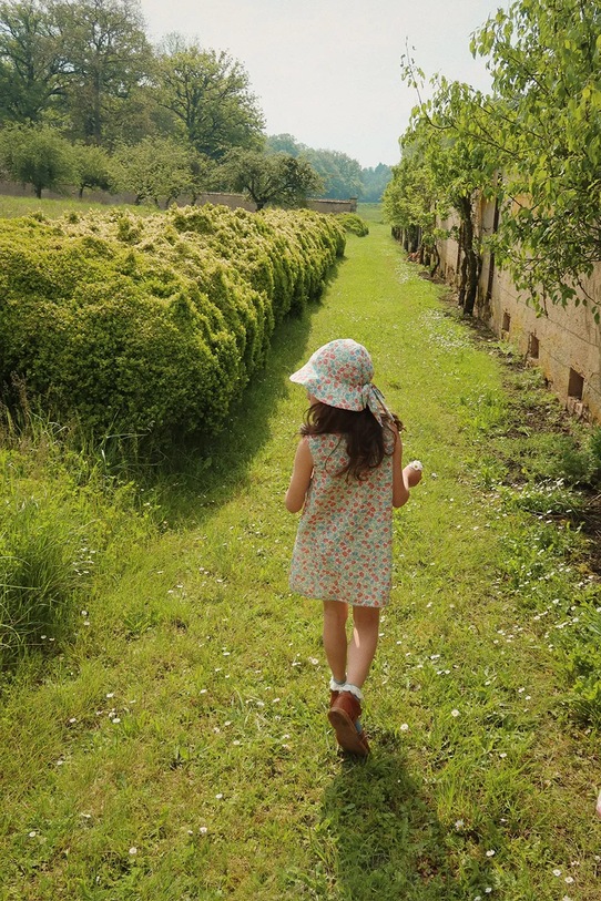 Детская шляпа Konges Sløjd ELIN BOW SUN HAT GOTS KS102732