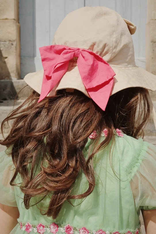 Παιδικό βαμβακερό καπέλο Konges Sløjd VERBENA BOW KITTY SUN HAT KS102821