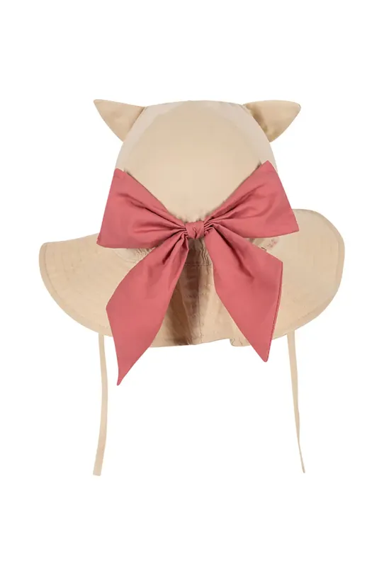 Konges Sløjd cappello in cotone bambino/a VERBENA BOW KITTY SUN HAT beige KS102821