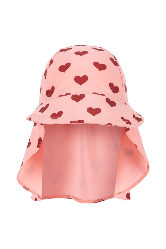 Konges Sløjd czapka z daszkiem dziecięca MANUCA FRILL SUN HAT GRS KS103286 różowy SS25