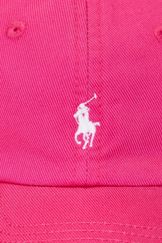 Polo Ralph Lauren czapka z daszkiem bawełniana dziecięca różowy 310785653001