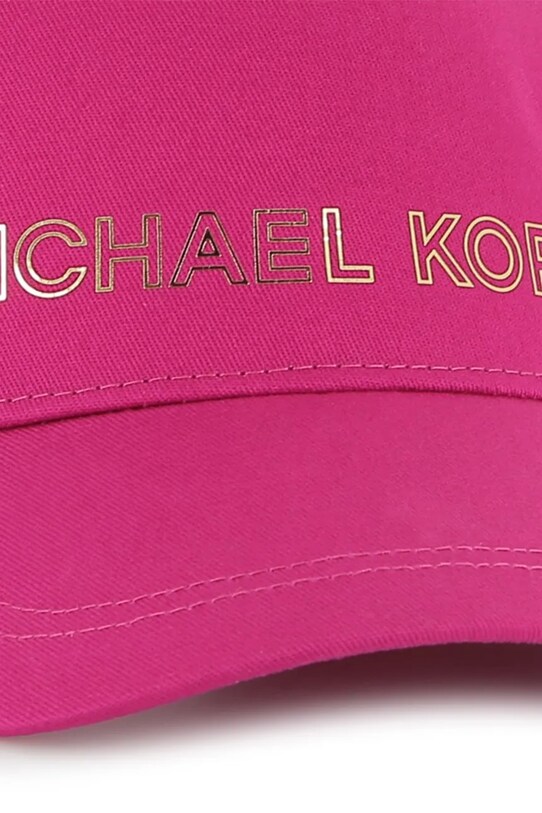 Detská bavlnená šiltovka Michael Kors ružová R30255