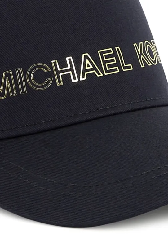 Michael Kors czapka z daszkiem bawełniana dziecięca granatowy R30255