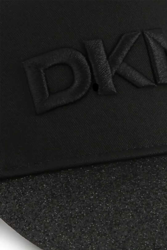 Дитяча бавовняна кепка Dkny чорний D62094