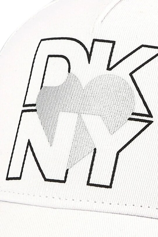 Dkny cappello con visiera in cotone bambini D62098 bianco SS25
