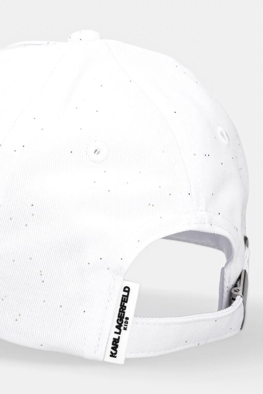 Lány Karl Lagerfeld gyerek pamut baseball sapka Z30386 fehér