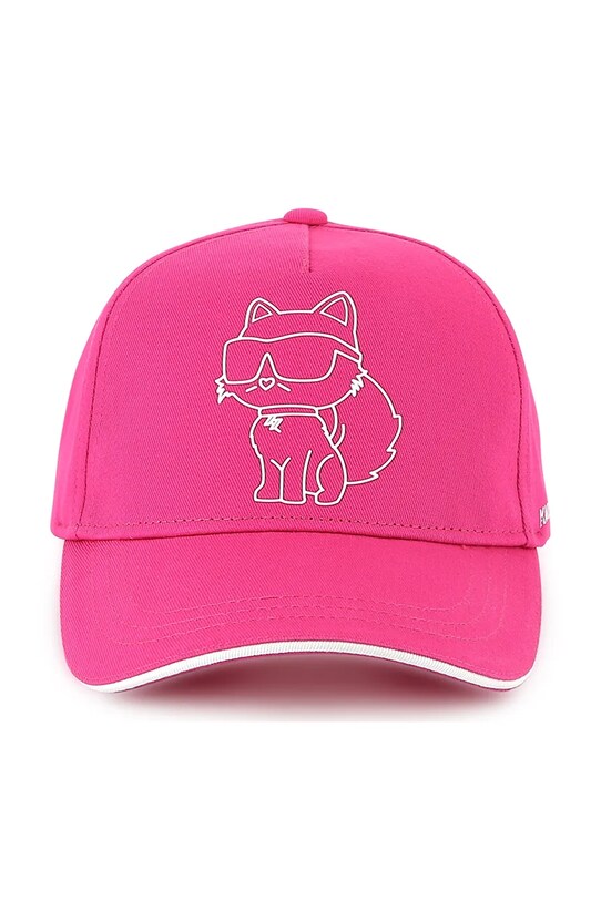 Karl Lagerfeld șapcă din bumbac pentru copii bumbac roz Z30389