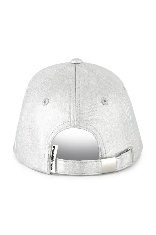 Karl Lagerfeld șapcă din bumbac pentru copii Z30392 argintiu