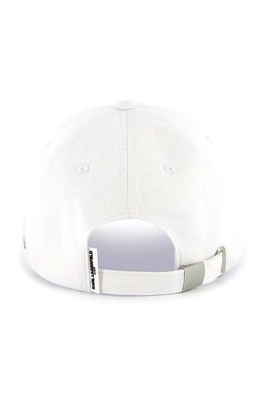 Karl Lagerfeld cappello con visiera in cotone bambini bianco Z30393