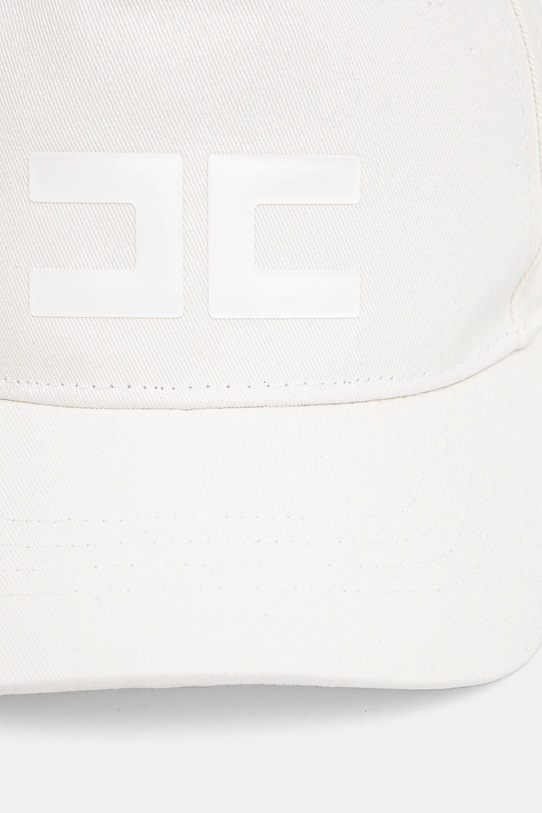 Elisabetta Franchi șapcă de baseball din bumbac EFCP025.C.CA010 bej SS25