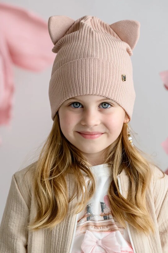 Jamiks czapka dziecięca ELOISE różowy ELOISE.Nak.glo.JWH034.G