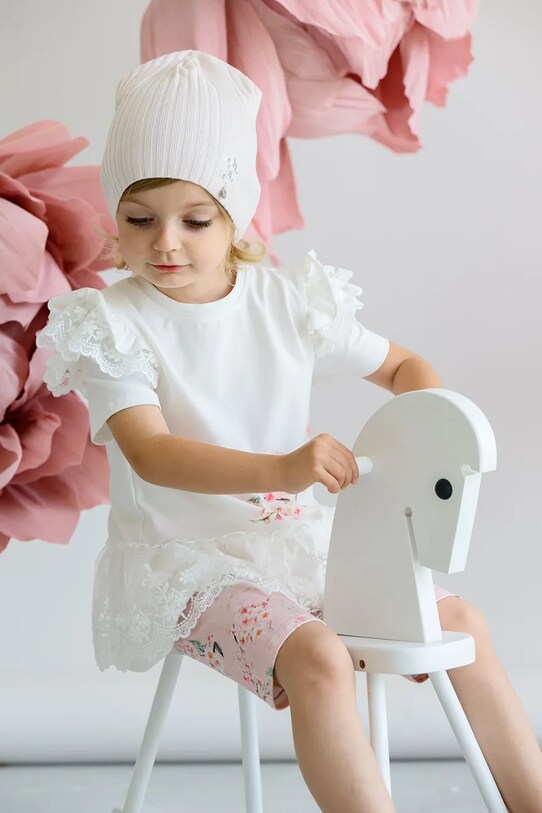 Κοριτσίστικα Παιδικός σκούφος Jamiks FLOSSIE FLOSSIE.Nak.gl.JWH074.G λευκό