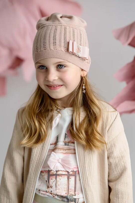 Девочка Детская шапка Jamiks HALIMA HALIMA.Nak.glo.JWH103.G розовый