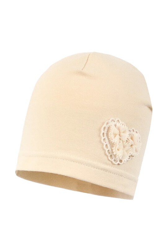 Детская шапка Jamiks HALIMEDA аппликация бежевый HALIMEDA.Na.gl.JWH077.G