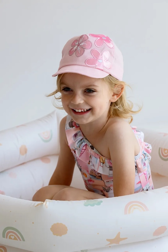 Jamiks șapcă din bumbac pentru copii JESSE bumbac roz JESSE.or.Na.gl.JLH099.G