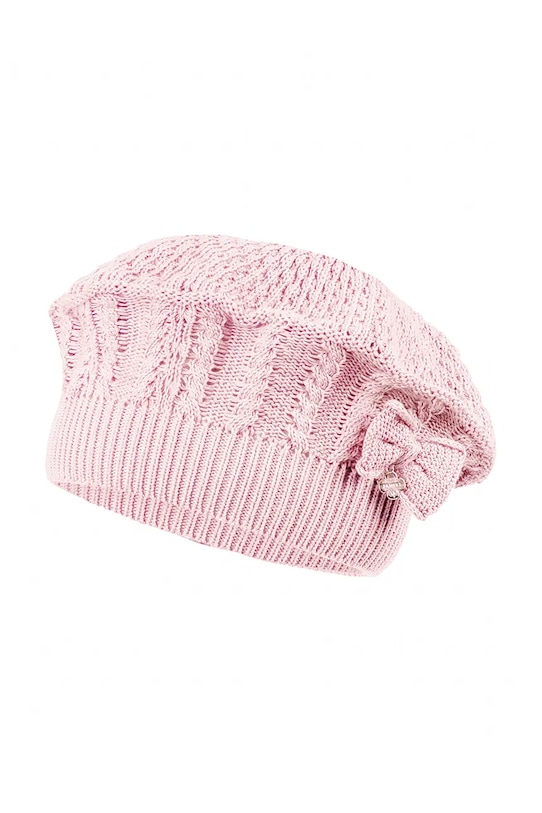 Jamiks beretă din bumbac pentru copii JOYA JOYA.Nakr.glow.JWH101.G roz SS25