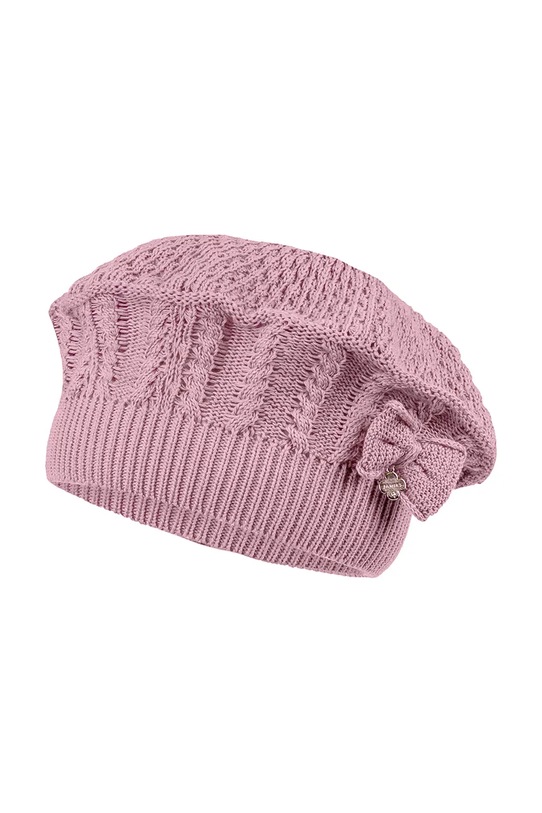Pamučna dječja beretka Jamiks JOYA pamuk roza JOYA.Nakr.glow.JWH101.G
