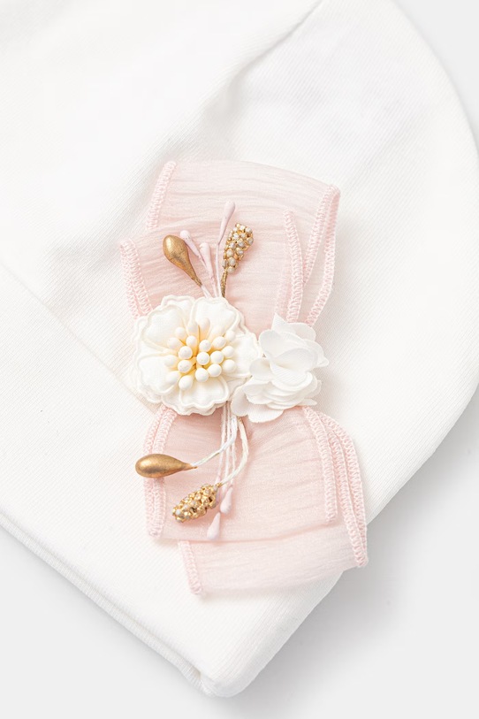 Otroška kapa Jamiks KAILA KAILA.Nakr.glo.JWH003.G bež SS25