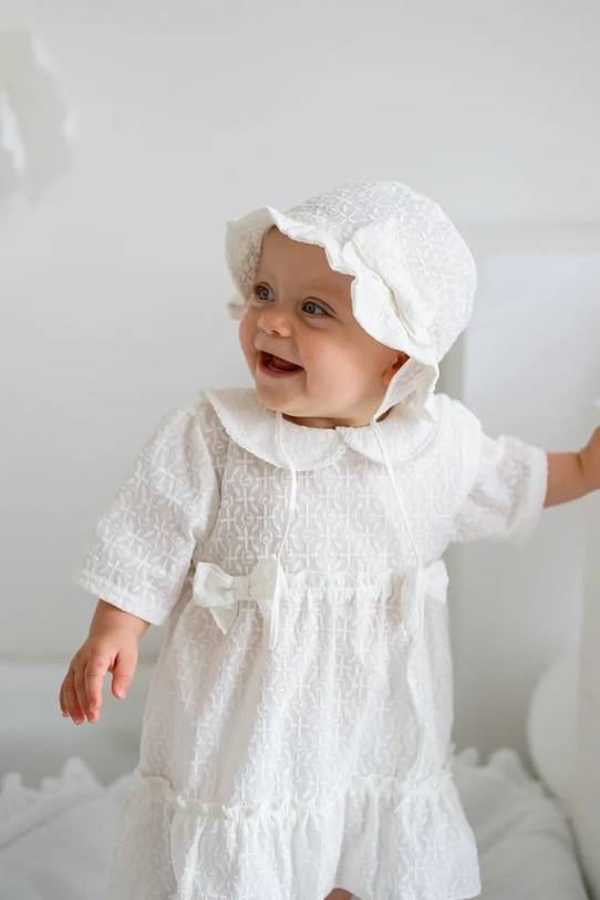 Detský bavlnený klobúk Jamiks LADY bavlna béžová LADY.Nakr.glow.JLH072.G