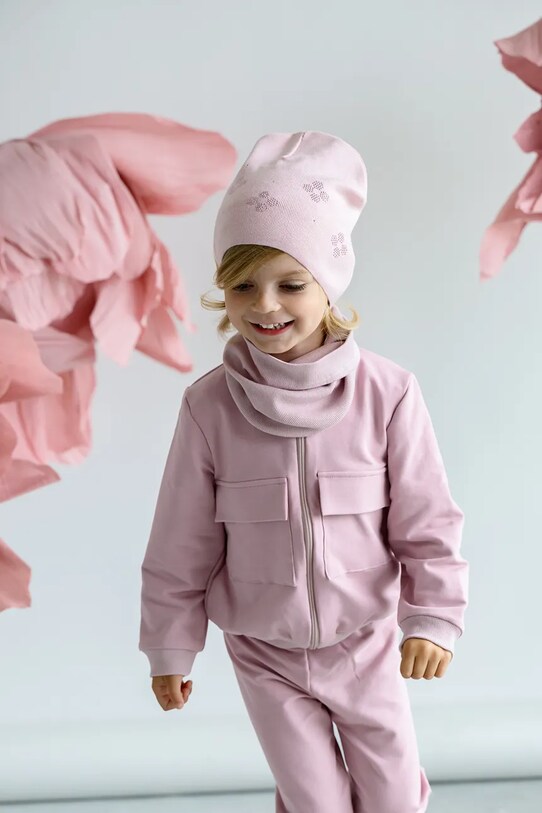 Jamiks berretta per bambini LOUSE a maglia fine rosa LOUSE.Nak.glow.JWH026.G