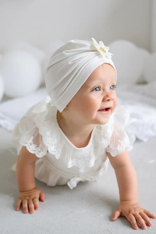 Jamiks berretta per bambini MASIA a maglia fine beige MASIA.Nakr.glo.JWH093.G