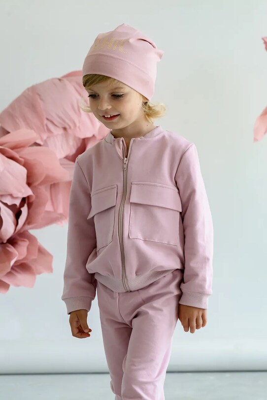 Jamiks czapka dziecięca MIER MIER.Nakr.glow.JWH057.G różowy