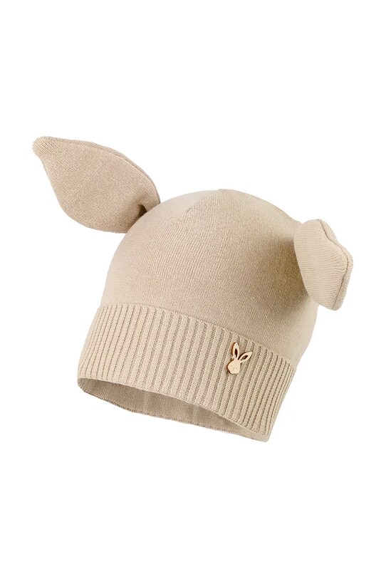 Детская хлопковая шапка Jamiks NORI NORI.Nakr.glow.JWH106.G бежевый SS25