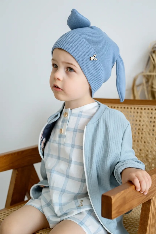 Lány Jamiks gyermek pamut sapka NORI NORI.Nakr.glow.JWH106.G kék