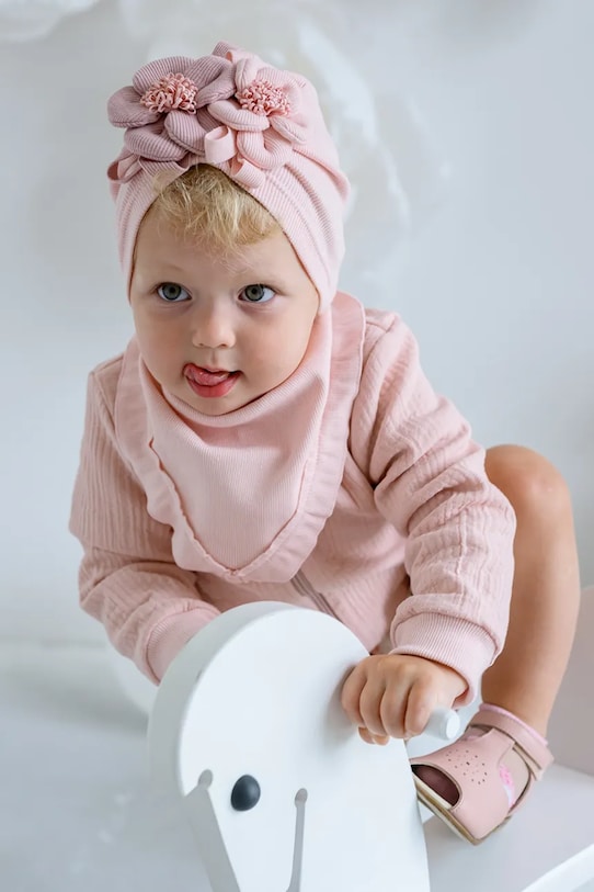 Jamiks berretta per bambini RIMMA a maglia fine rosa RIMMA.Nakr.glo.JWH001.G