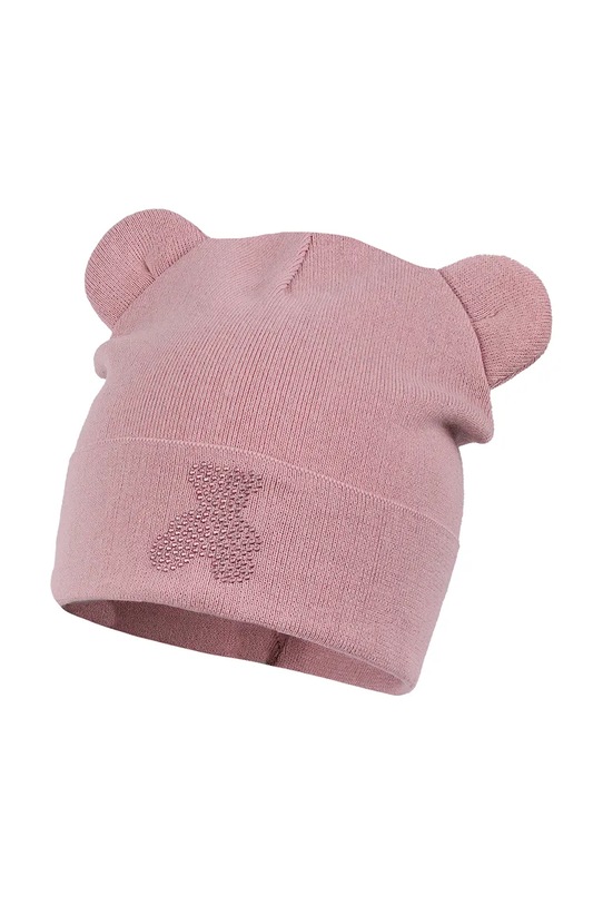 Jamiks czapka bawełniana dziecięca SAWA nadruk różowy SAWA.Nakr.glow.JWH038.G