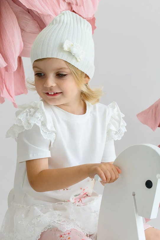 Девочка Детская шапка Jamiks TEREZA TEREZA.Nak.glo.JWH035.G бежевый