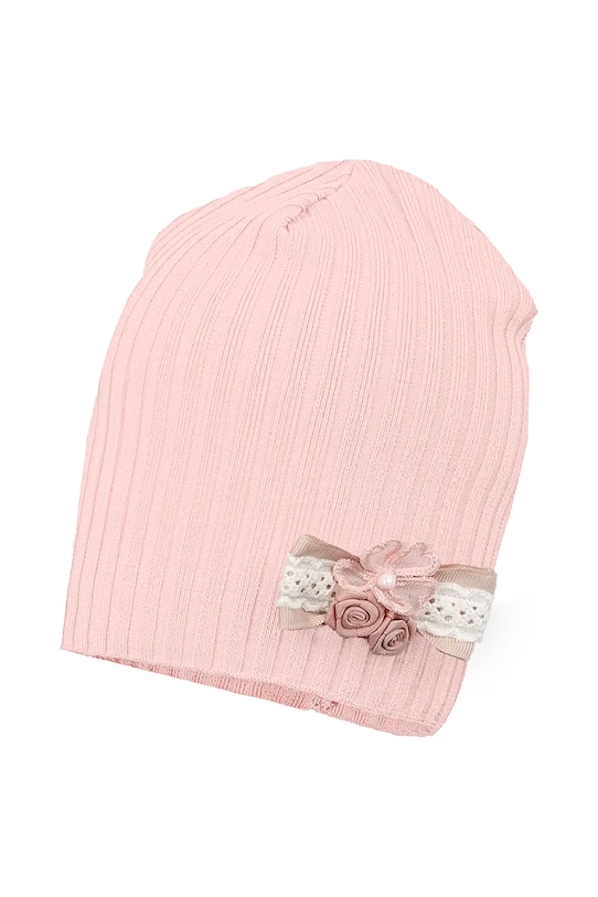 Jamiks czapka dziecięca TEREZA TEREZA.Nak.glo.JWH035.G różowy SS25