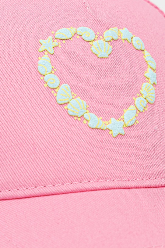 United Colors of Benetton czapka z daszkiem dziecięca różowy 6XJNGA01F.G.P.Seasonal