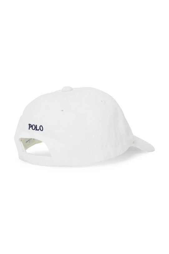 Дитяча бавовняна кепка Polo Ralph Lauren 320552489001 білий SS25