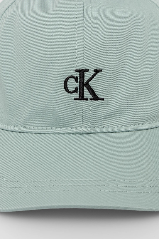 Dětská bavlněná kšiltovka Calvin Klein Jeans IU0IU00150.PPYA tyrkysová SS25