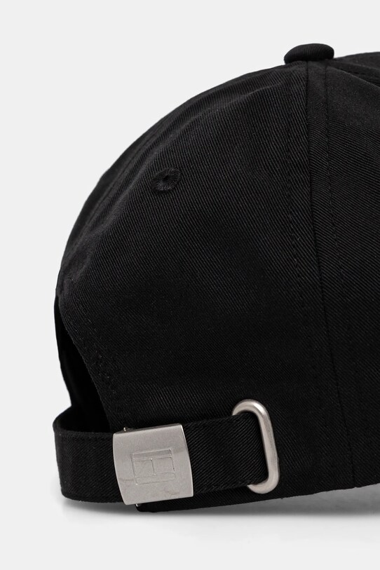 Chłopiec Tommy Hilfiger czapka z daszkiem bawełniana dziecięca AU0AU01528.PPYA czarny
