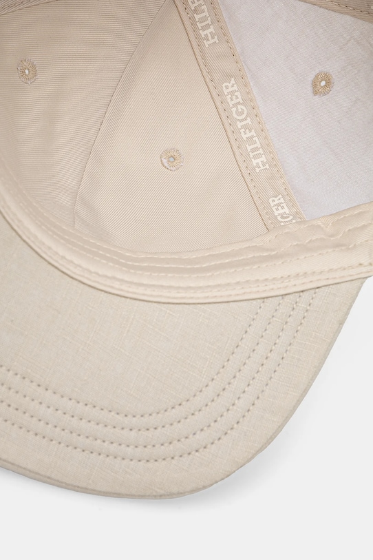 Детская хлопковая кепка Tommy Hilfiger бежевый AU0AU01954.PPYA
