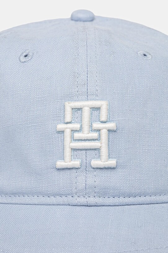 Tommy Hilfiger czapka z daszkiem bawełniana dziecięca AU0AU01954.PPYA niebieski SS25