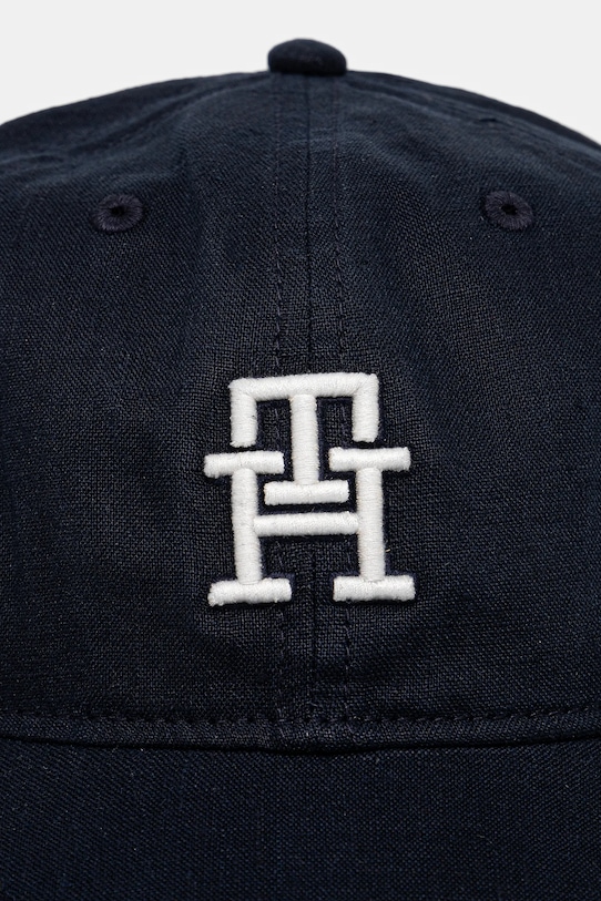 Tommy Hilfiger czapka z daszkiem bawełniana dziecięca AU0AU01954.PPYA granatowy SS25