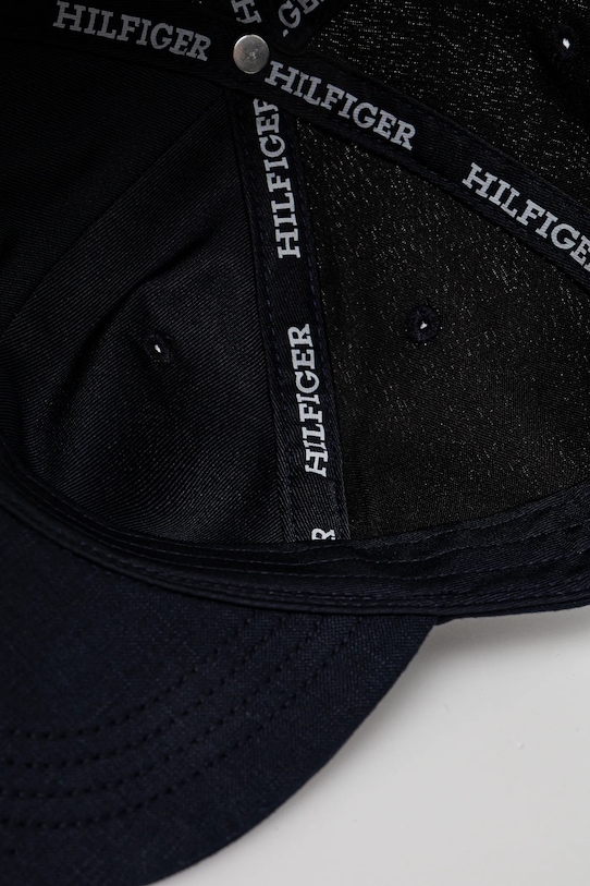 Tommy Hilfiger czapka z daszkiem bawełniana dziecięca granatowy AU0AU01954.PPYA