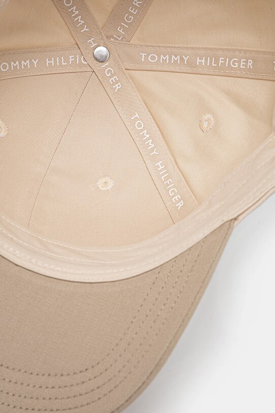 Dětská bavlněná kšiltovka Tommy Hilfiger béžová AU0AU01963.PPYA